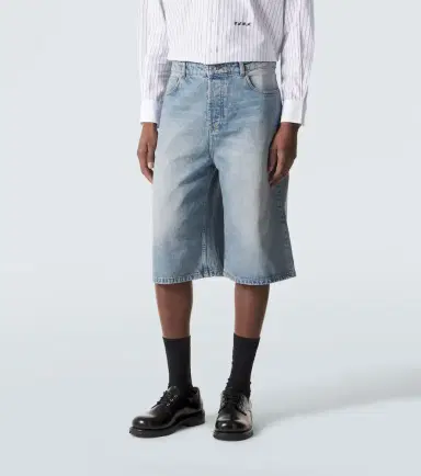 Ami Paris Denim Bermuda shorts | Thumbnail 4