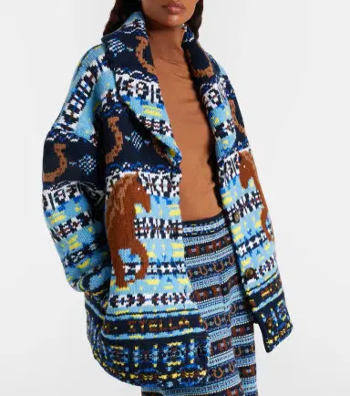 Stella McCartney Fair Isle virgin wool cardigan | Thumbnail 4