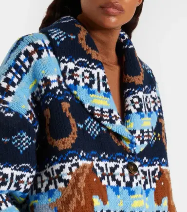 Stella McCartney Fair Isle virgin wool cardigan | Thumbnail 5
