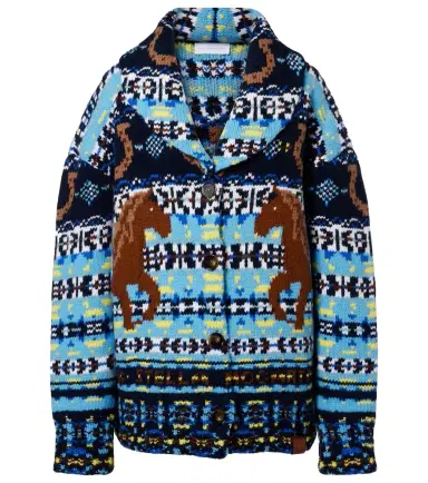 Stella McCartney Fair Isle virgin wool cardigan | Thumbnail 1