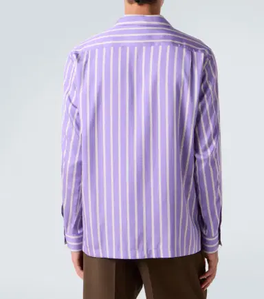 Tom Ford Striped silk jacquard shirt | Thumbnail 2 Tom Ford Striped silk jacquard shirt | Thumbnail 2