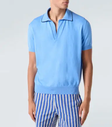Tom Ford Cotton and silk polo shirt | Thumbnail 3 Tom Ford Cotton and silk polo shirt | Thumbnail 3