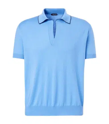 Tom Ford Cotton and silk polo shirt | Thumbnail 1 Tom Ford Cotton and silk polo shirt | Thumbnail 1