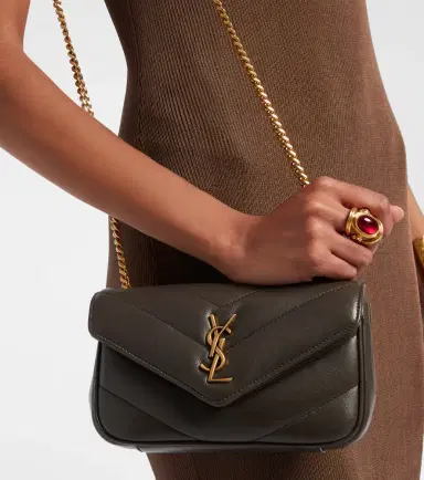 Saint Laurent Loulou Mini leather shoulder bag | Thumbnail 5
