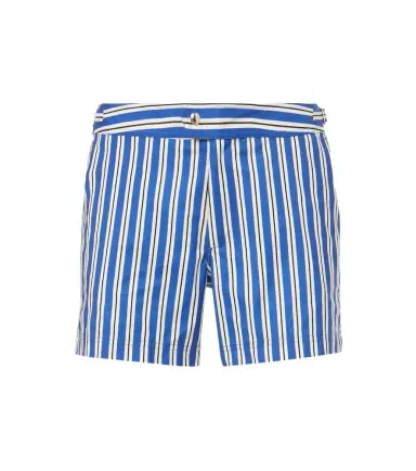 Tom Ford Striped poplin swim trunks | Thumbnail 1 Tom Ford Striped poplin swim trunks | Thumbnail 1