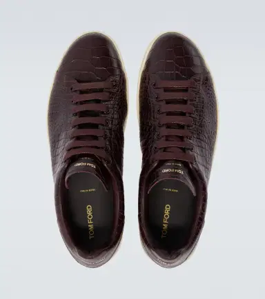 Tom Ford Warwick croc-effect leather sneakers | Thumbnail 2 Tom Ford Warwick croc-effect leather sneakers | Thumbnail 2