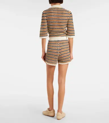 Eres Disco open-knit cotton-blend shorts | Thumbnail 3