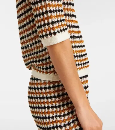 Eres Comeback open-knit cotton-blend polo shirt | Thumbnail 4 Eres Comeback open-knit cotton-blend polo shirt | Thumbnail 4