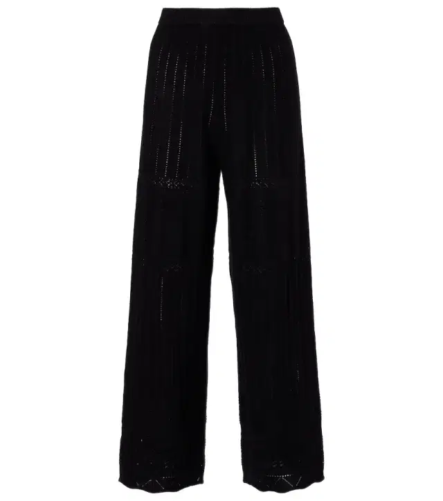 Eres Alliage pointelle wool and cashmere wide-leg pants