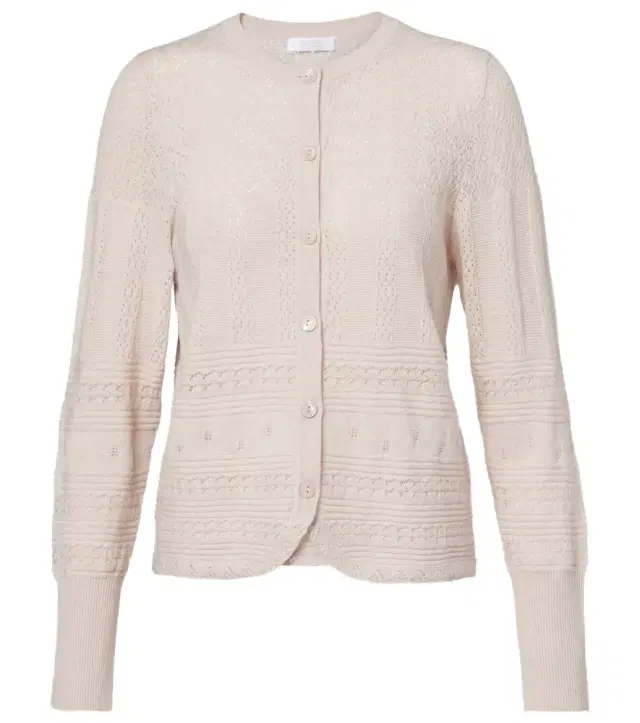 Eres Trio pointelle wool and cashmere cardigan