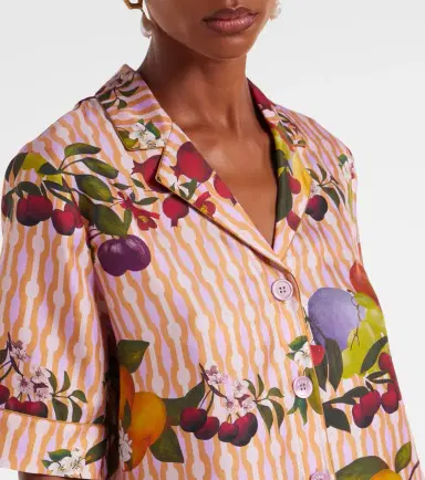 Eres Cherry printed silk twill shirt | Thumbnail 4