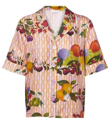 Eres Cherry printed silk twill shirt | Thumbnail 1