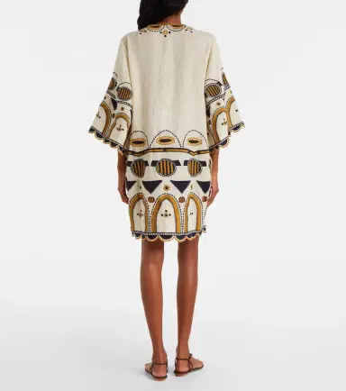 Eres Medaillon embroidered linen minidress | Thumbnail 5 Eres Medaillon embroidered linen minidress | Thumbnail 5