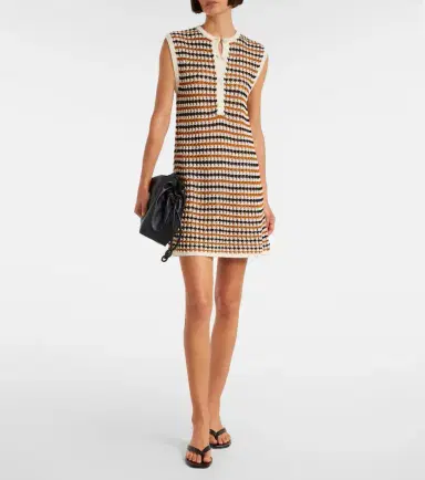 Eres Inedit open-knit cotton-blend polo dress | Thumbnail 5 Eres Inedit open-knit cotton-blend polo dress | Thumbnail 5