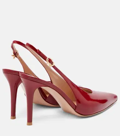 Gianvito Rossi Robbie 85 patent leather slingback pumps | Thumbnail 2 Gianvito Rossi Robbie 85 patent leather slingback pumps | Thumbnail 2