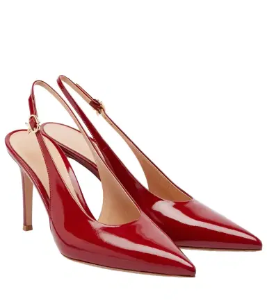Gianvito Rossi Robbie 85 patent leather slingback pumps | Thumbnail 1 Gianvito Rossi Robbie 85 patent leather slingback pumps | Thumbnail 1