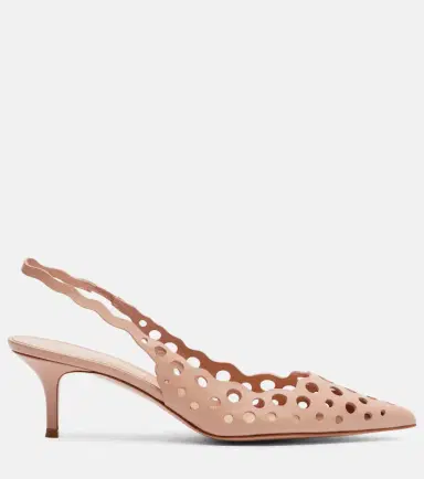 Gianvito Rossi 55 leather slingback pumps | Thumbnail 2