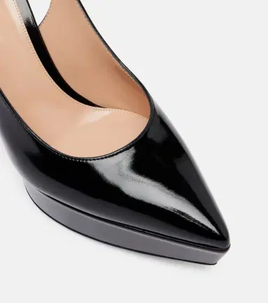 Gianvito Rossi Dasha 115 patent leather platform slingback pumps | Thumbnail 2 Gianvito Rossi Dasha 115 patent leather platform slingback pumps | Thumbnail 2