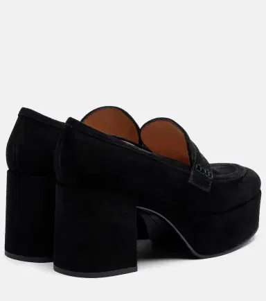 Gianvito Rossi Jenna suede loafer pumps | Thumbnail 2 Gianvito Rossi Jenna suede loafer pumps | Thumbnail 2