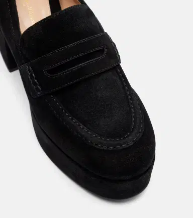 Gianvito Rossi Jenna suede loafer pumps | Thumbnail 3 Gianvito Rossi Jenna suede loafer pumps | Thumbnail 3