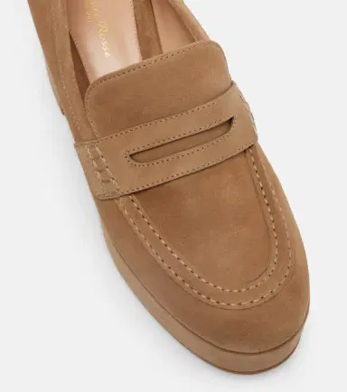 Gianvito Rossi Jenna suede loafer pumps | Thumbnail 4 Gianvito Rossi Jenna suede loafer pumps | Thumbnail 4