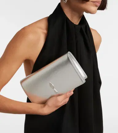 Christian Louboutin Bettina metallic leather clutch | Thumbnail 6