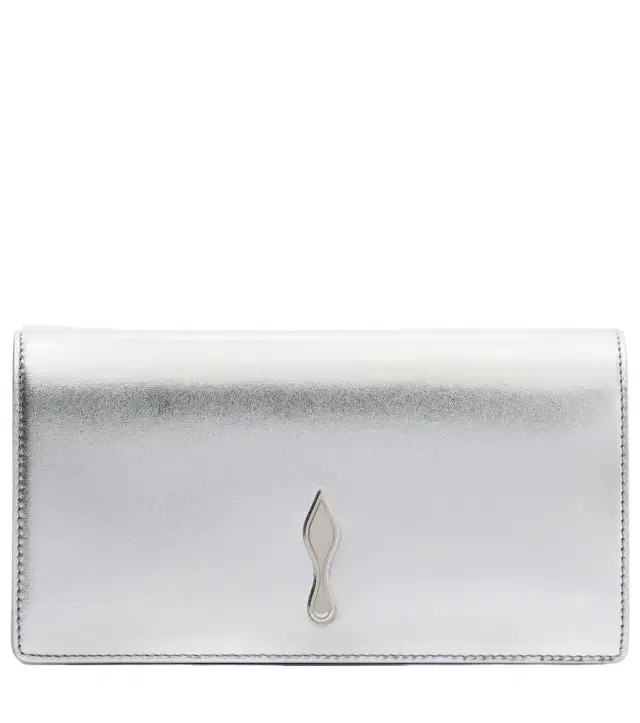 Christian Louboutin Bettina metallic leather clutch