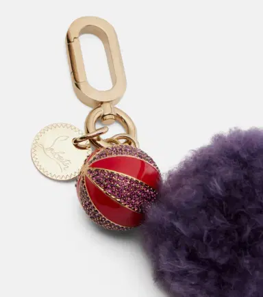 Christian Louboutin Leather-trimmed bag charm | Thumbnail 2 Christian Louboutin Leather-trimmed bag charm | Thumbnail 2