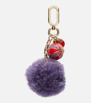 Christian Louboutin Leather-trimmed bag charm | Thumbnail 3 Christian Louboutin Leather-trimmed bag charm | Thumbnail 3