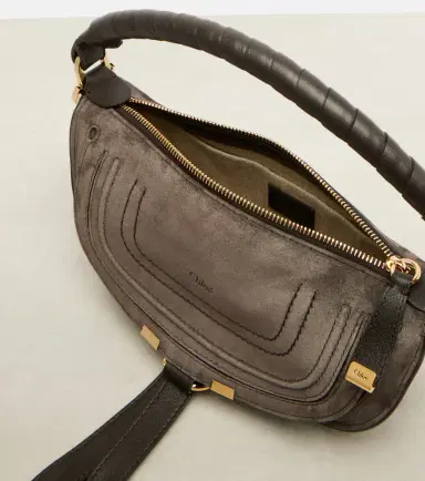 Chloé Chloé Marcie Mini suede shoulder bag | Thumbnail 2 Chloé Chloé Marcie Mini suede shoulder bag | Thumbnail 2