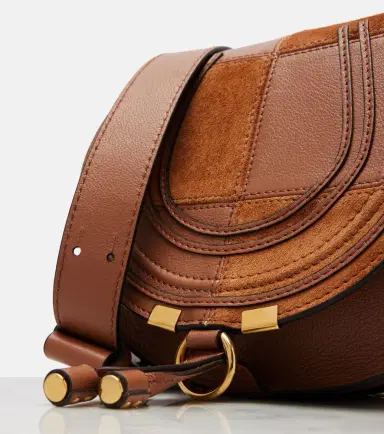 Chloé Chloé Marcie Small leather and suede crossbody bag | Thumbnail 4 Chloé Chloé Marcie Small leather and suede crossbody bag | Thumbnail 4