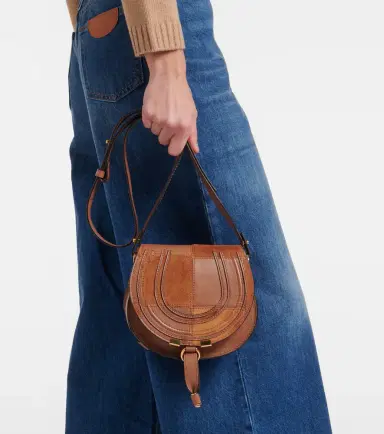 Chloé Chloé Marcie Small leather and suede crossbody bag | Thumbnail 5 Chloé Chloé Marcie Small leather and suede crossbody bag | Thumbnail 5