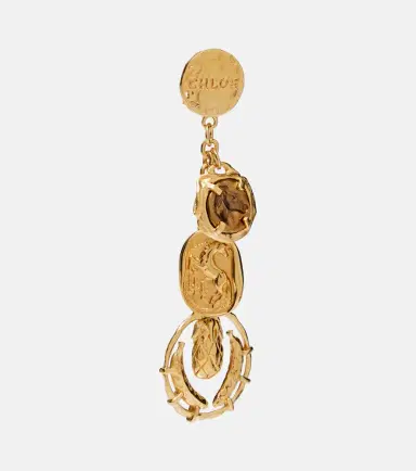 Chloé Chloé Chloé Medals embellished drop earrings | Thumbnail 2