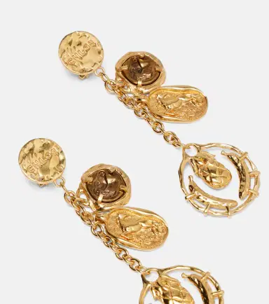 Chloé Chloé Chloé Medals embellished drop earrings | Thumbnail 3