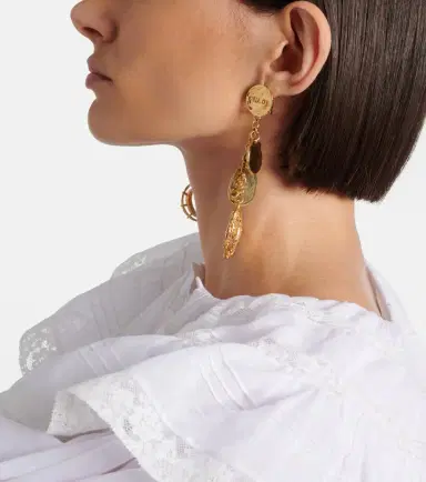 Chloé Chloé Chloé Medals embellished drop earrings | Thumbnail 6