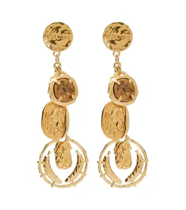 Chloé Chloé Chloé Medals embellished drop earrings | Thumbnail 1