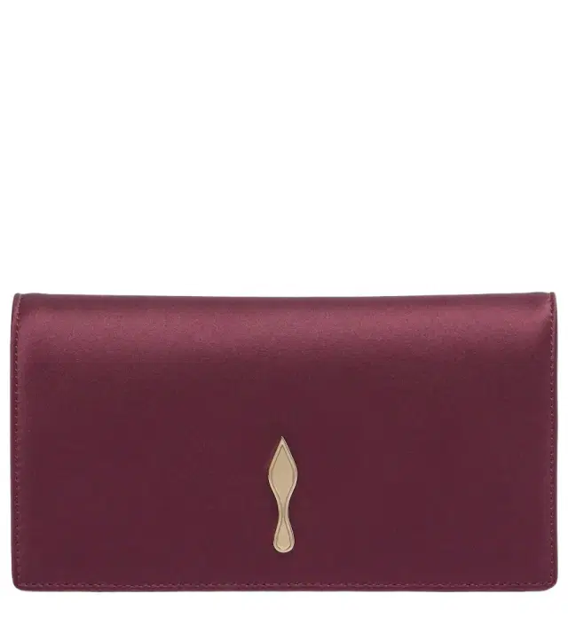 Christian Louboutin Bettina crêpe satin clutch
