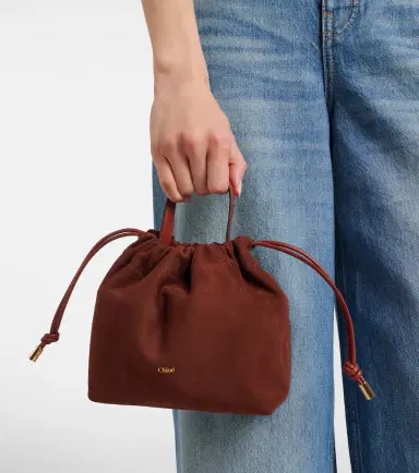 Chloé Chloé Chloé Icons Small suede bucket bag | Thumbnail 3