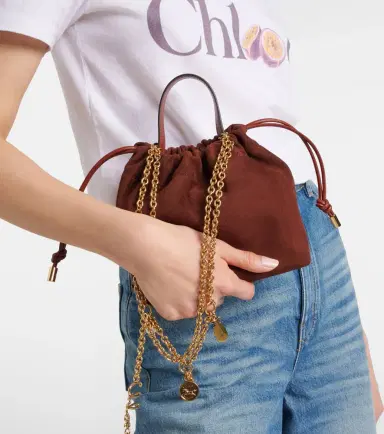 Chloé Chloé Chloé Icons Small suede bucket bag | Thumbnail 4