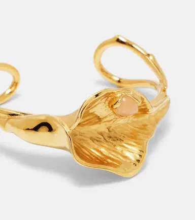 Chloé Chloé Chloé Flower Soul embellished cuff bracelet | Thumbnail 3