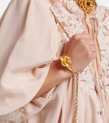 Chloé Chloé Chloé Flower Soul embellished cuff bracelet | Thumbnail 4