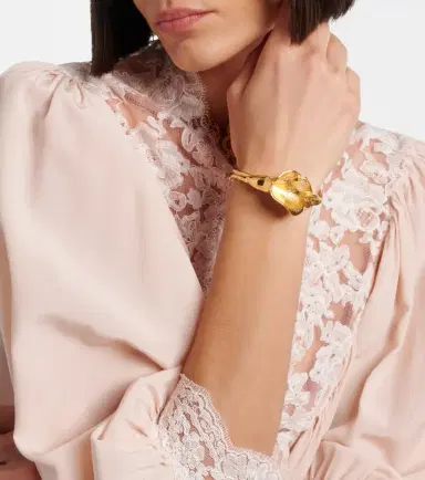 Chloé Chloé Chloé Flower Soul embellished cuff bracelet | Thumbnail 5