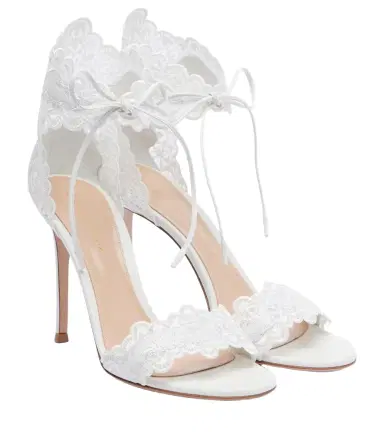 Gianvito Rossi Evie 105 embroidered leather sandals | Thumbnail 1 Gianvito Rossi Evie 105 embroidered leather sandals | Thumbnail 1