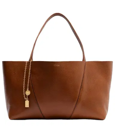 Chloé Chloé Chloé Spin East-West leather tote bag | Thumbnail 1 Chloé Chloé Chloé Spin East-West leather tote bag | Thumbnail 1