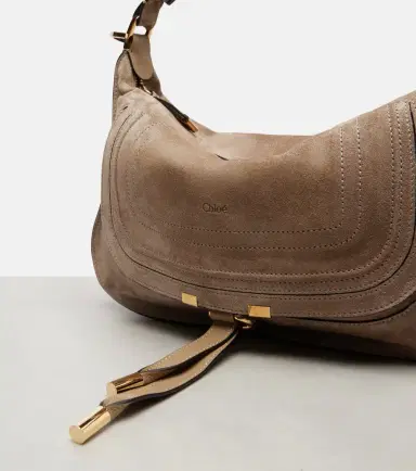 Chloé Chloé Marcie Small suede shoulder bag | Thumbnail 4