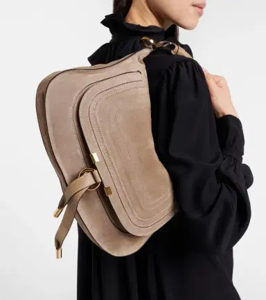 Chloé Chloé Marcie Small suede shoulder bag | Thumbnail 5