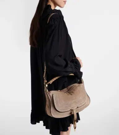 Chloé Chloé Marcie Small suede shoulder bag | Thumbnail 6