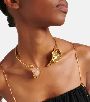 Chloé Chloé Chloé Flower Soul embellished necklace | Thumbnail 5