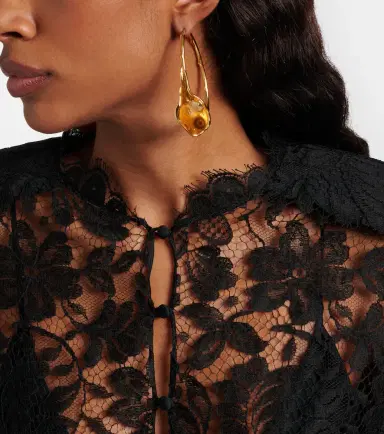 Chloé Chloé Embellished hoop earrings | Thumbnail 5