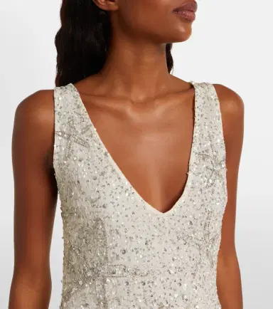 Rixo Christabel embellished minidress | Thumbnail 4